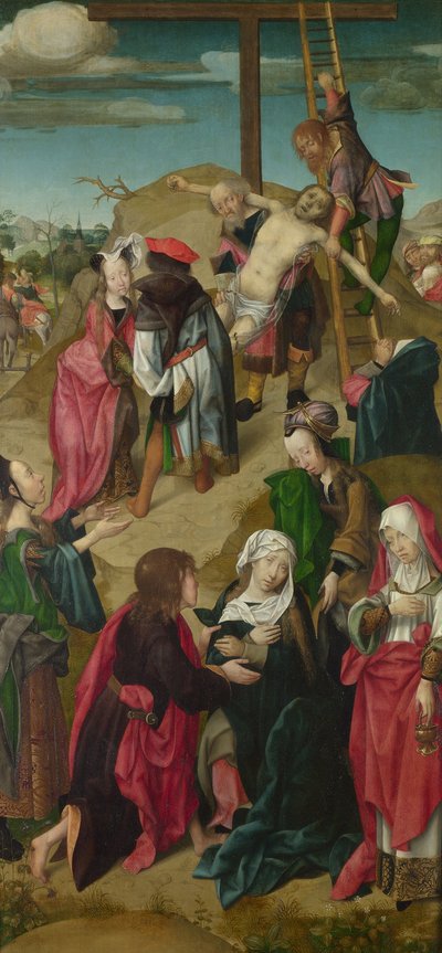 沈着三連祭壇画：キリストの受難の場面、右パネル、c。 1510 作： Master of Delft