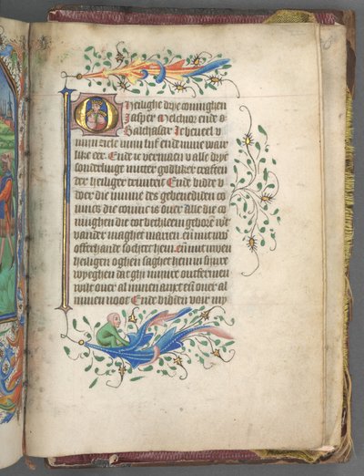 時祷書（ユトレヒト使用）：フォール222r、三人の王の頭文字 作： Master of Gijsbrecht van Brederode