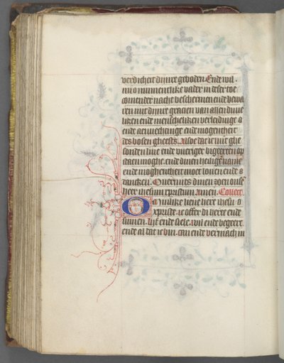 ユトレヒトの時間利用法：fol。 157v、テキスト、c。 1460-1465。 作： Master of Gijsbrecht van Brederode