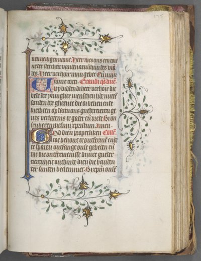 ユトレヒトの時間利用法：fol。 175r、テキスト、c。 1460-1465。 作： Master of Gijsbrecht van Brederode