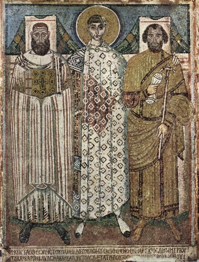 テッサロニキの聖ディミトリウスと寄贈者、6〜7世紀 作： Master of Hagios Demetrios