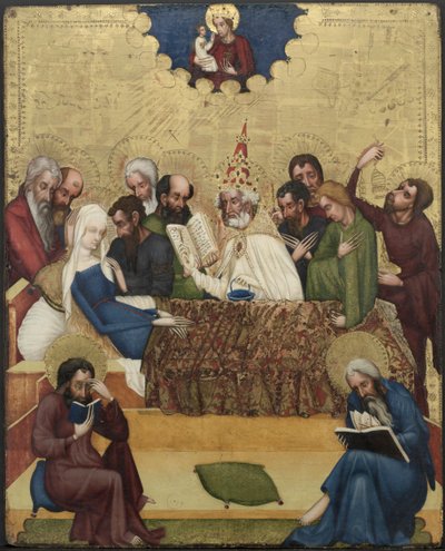 聖母の死、c。 1400。 作： Master of Heiligenkreuz