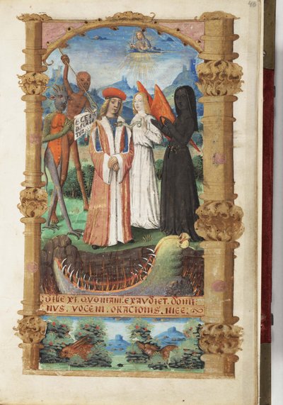 寓意の死の時間帳、c。 1510 作： Master of Jacques de Besançon
