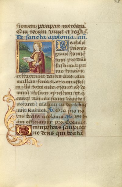 聖アポロニア 作： Master of Jacques de Besançon