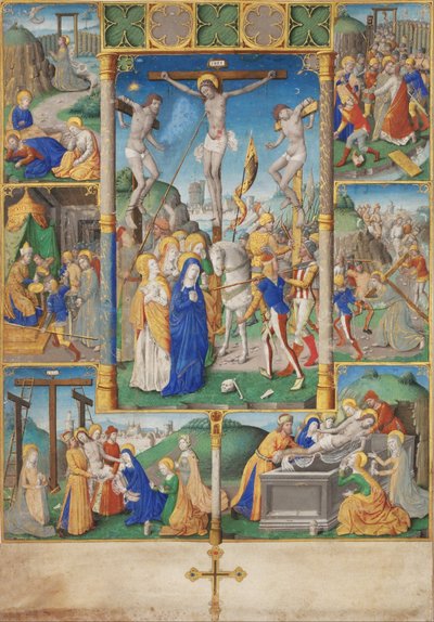 6つの情熱の物語によるはりつけ 作： Master of Jacques de Besançon