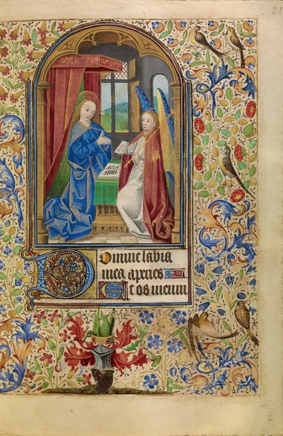 受胎告知 作： Master of Jacques of Luxembourg