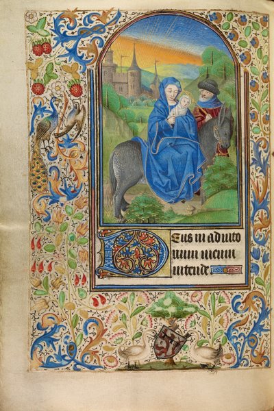エジプトへの逃避 作： Master of Jacques of Luxembourg