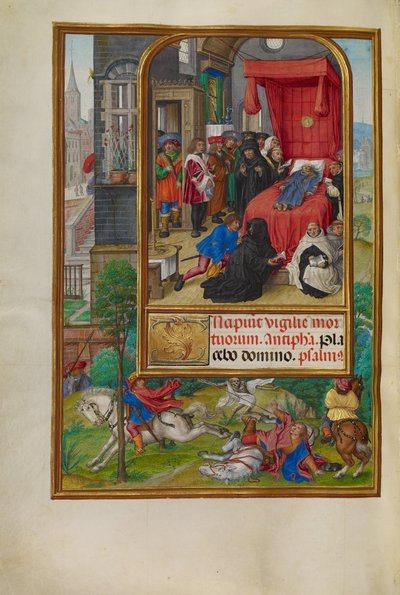 死の床のシーン 作： Master of James IV of Scotland