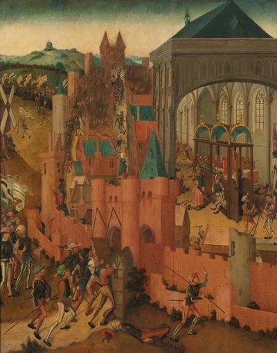 レネン包囲戦 1499年のヤン2世ファンクリーフによるレーネンの征服 作： Master of Rhenen