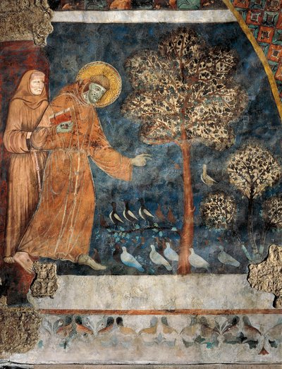 鳥への説教 作： Master of Saint Francis of Assisi