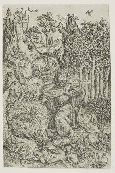 荒野の洗礼者聖ヨハネ 作： Master of Saint John the Baptist