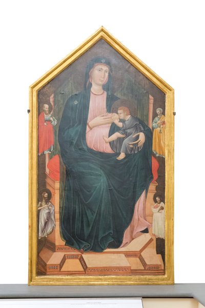 Madona e Menino com santos, c.1300 (painel) 作： Master of San Gaggio