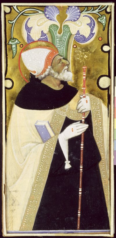 セントオーガスティンを描いた歴史的な最初の「私」 作： Master of San Michele of Murano