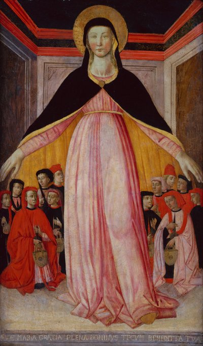 慈悲のマドンナ 作： Master of San Miniato