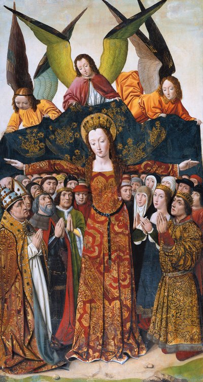 サンタ・マリア・デル・カンポの巨匠が描いた「慈悲の聖母 作： Master of Santa Maria del Campo