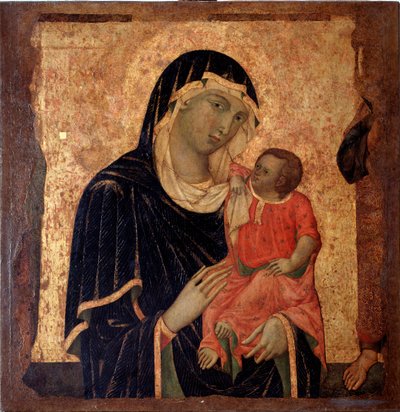 子供を連れた聖母（絵画、1350年頃 作： Master of Santa Maria di Castello