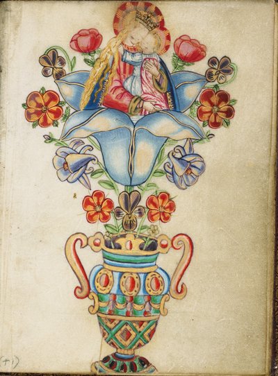花の萼の中の聖母子 作： Master of Sir John Fastolf