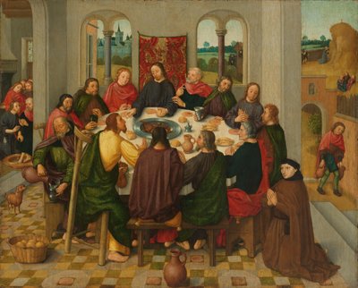 Viimeinen ehtoollinen, n. 1485-1500 (öljy paneelissa) 作： Master of the Amsterdam Death of the Virgin