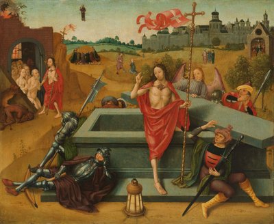 Ressurreição de Cristo, c. 1485-1500 (óleo sobre painel) 作： Master of the Amsterdam Death of the Virgin