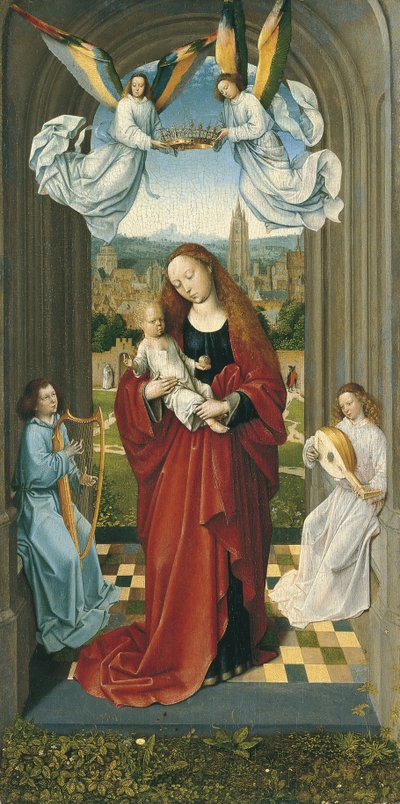 天使の間の聖母子 作： Master of the André Madonna