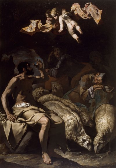 羊飼いたちに現れた天使（1600-50年 作： Master of the Annunciation to the Shepherds