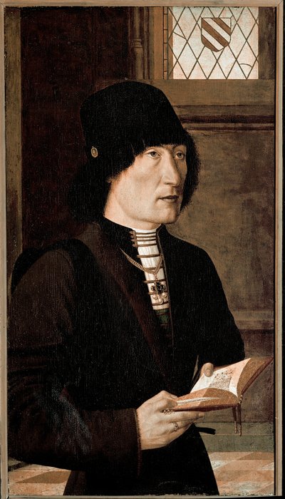 ピエラントニオ・バロンチェリの肖像（木に油彩、1489年頃 作： Master of the Baroncelli Portraits