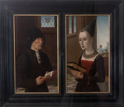 銀行家ピエラトニオバロンチェッリと彼の妻マリアボンチャーニの肖像画、1489 作： Master of the Baroncelli Portraits