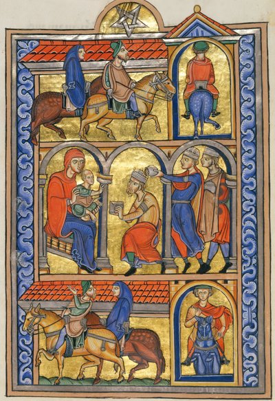 東方三博士の礼拝 作： Master of the Berthold Sacramentary