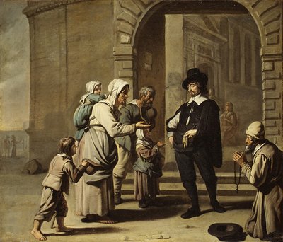 戸口の物乞い 作： Master of the Béguins