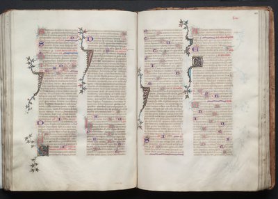 ゴータ・ミサールFol.104v、テキスト、1375年頃。 作： Master of the Boqueteaux