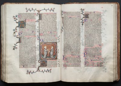 ゴタ・ミサ典礼書  フォル。114v 聖ペトロとパウロ 作： Master of the Boqueteaux