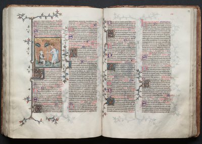 ゴータ・ミサール：Fol.116v、St.跪くマグダラのマリア（1375年頃）。 作： Master of the Boqueteaux