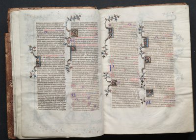 ゴータ・ミサールFol.11v、テキスト、1375年頃。 作： Master of the Boqueteaux