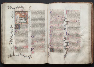 ゴータ・ミサールFol.123r、テキスト、1375年頃。 作： Master of the Boqueteaux