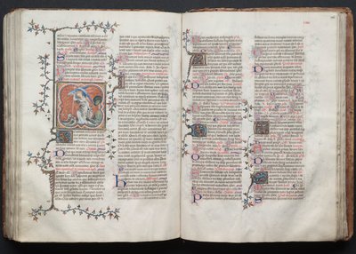 ゴータ・ミサールFol.124v、「大天使ミカエル」、1375年頃。 作： Master of the Boqueteaux