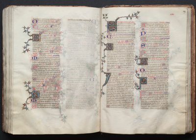 ゴータ・ミサールFol.128v、テキスト、1375年頃。 作： Master of the Boqueteaux