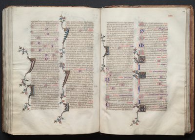 ゴータ・ミサールFol.130r、テキスト、1375年頃。 作： Master of the Boqueteaux