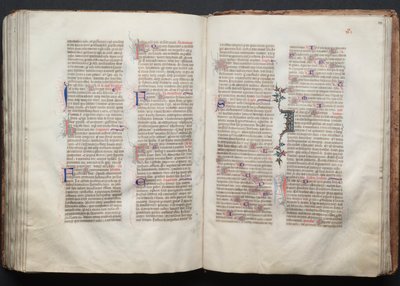 ゴータ・ミサールFol.132v、テキスト、1375年頃。 作： Master of the Boqueteaux