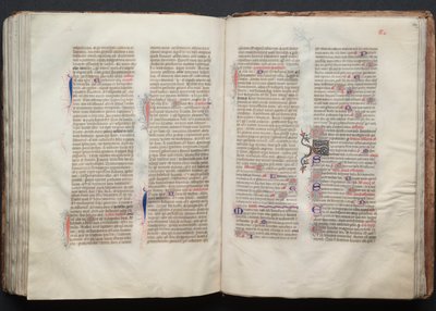 ゴータ・ミサールFol.133v、テキスト、1375年頃。 作： Master of the Boqueteaux