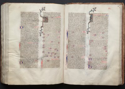 ゴータ・ミサールFol.134v、テキスト、1375年頃。 作： Master of the Boqueteaux