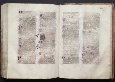 ゴータ・ミサールFol.139v、テキスト、1375年頃。 作： Master of the Boqueteaux
