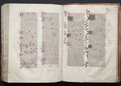 ゴータ・ミサールFol.144r、テキスト、1375年頃。 作： Master of the Boqueteaux