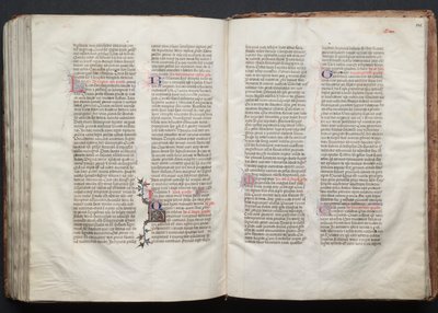 ゴータ・ミサールFol.147v、テキスト、1375年頃。 作： Master of the Boqueteaux