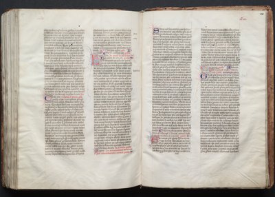 ゴータ・ミサ典書: Fol. 150r、テキスト、c。 1375年。 作： Master of the Boqueteaux