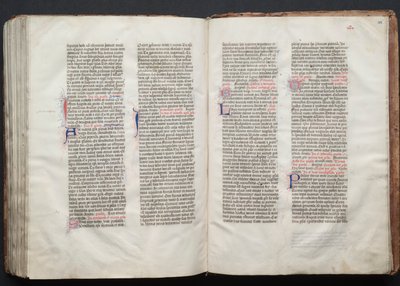 ゴータ・ミサールFol.155v、テキスト、1375年頃。 作： Master of the Boqueteaux