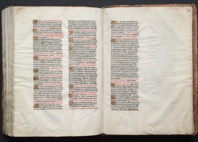 ゴータ・ミサールFol.158r、テキスト、1375年頃。 作： Master of the Boqueteaux