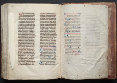 ゴータ・ミサールFol.164r、テキスト、1375年頃。 作： Master of the Boqueteaux