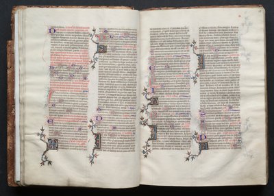 ゴータ・ミサールFol.25r、テキスト、1375年頃。 作： Master of the Boqueteaux