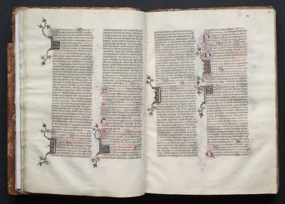 ゴータ・ミサールFol.26r、テキスト、1375年頃。 作： Master of the Boqueteaux