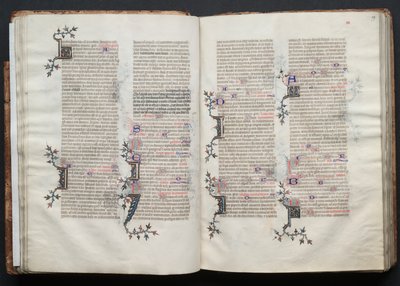 ゴータ・ミサールFol.29r、テキスト、1375年頃。 作： Master of the Boqueteaux